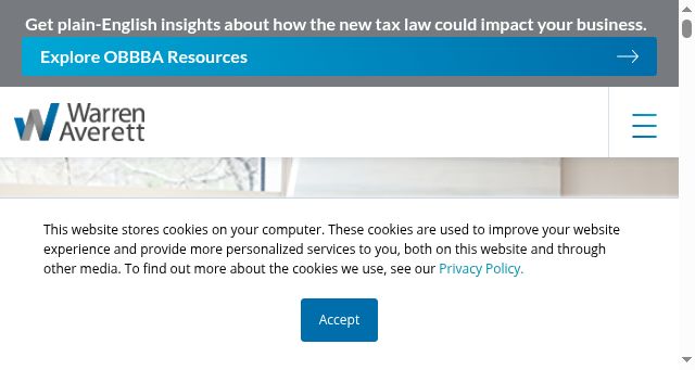 Screenshot of warrenaverett.com