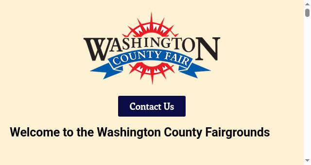 Screenshot of washingtoncountyfairgrounds.com