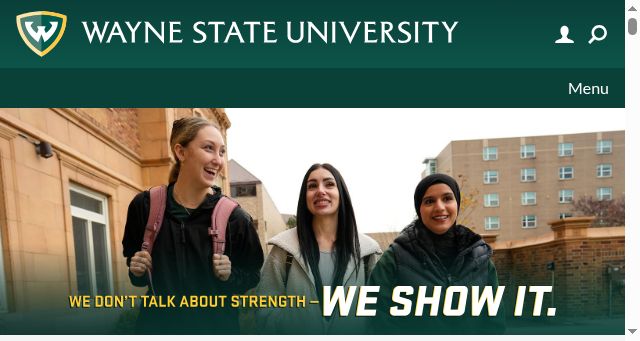 Screenshot of wayne.edu