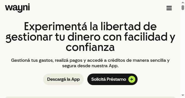 Screenshot of waynimovil.ar