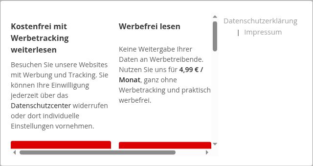 Screenshot of waz.de