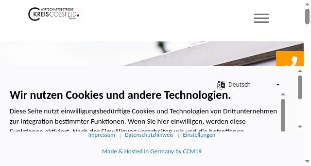 Screenshot of wbc-coesfeld.de