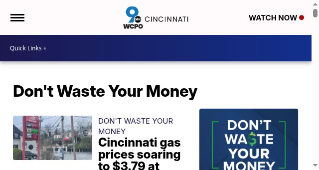 Screenshot of wcpo.com