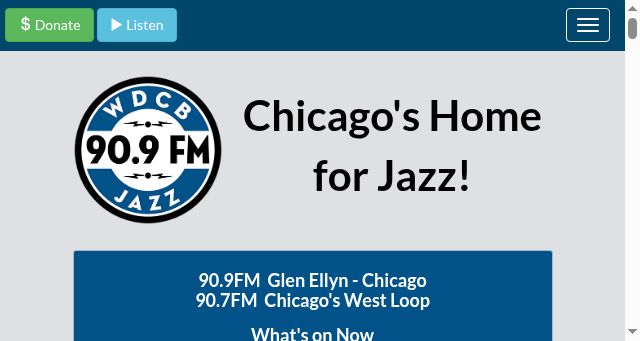 Screenshot of wdcb.org