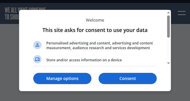 Screenshot of weallwantsomeone.org