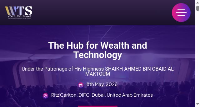 Screenshot of wealthtechsummit.com