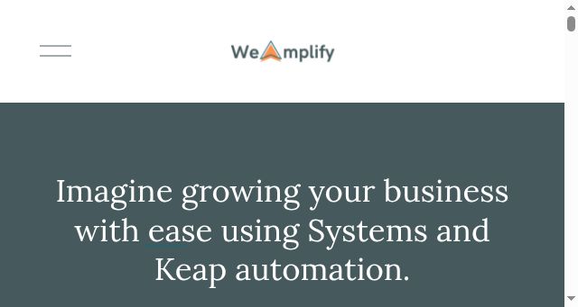 Screenshot of weamplify.info