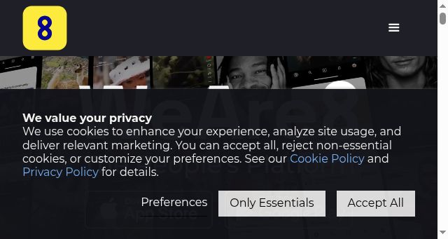 Screenshot of weare8.com