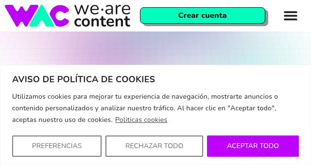 Screenshot of wearecontent.com
