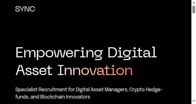 Screenshot of wearesync.xyz