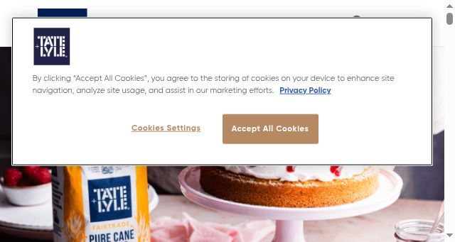 Screenshot of wearetateandlylesugars.com