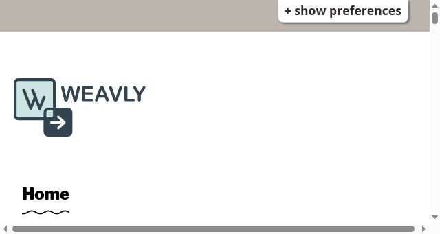 Screenshot of weavly.org