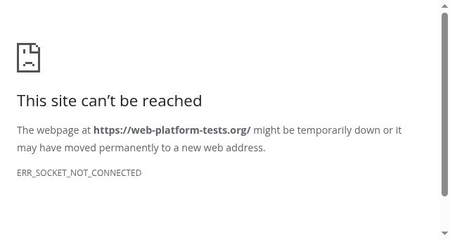 Screenshot of web-platform-tests.org