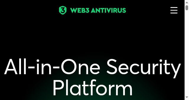 Screenshot of web3antivirus.io