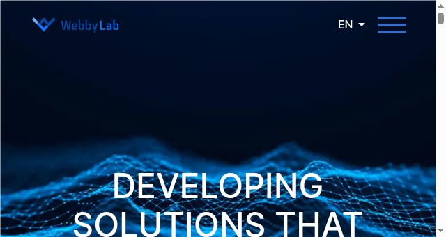 Screenshot of webbylab.com