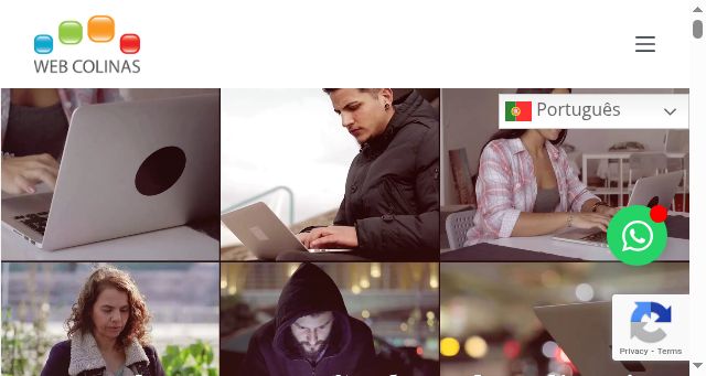 Screenshot of webcolinas.pt