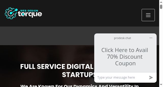 Screenshot of webdesigntorque.com