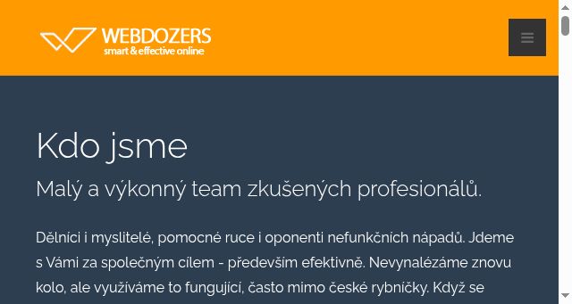 Screenshot of webdozers.cz