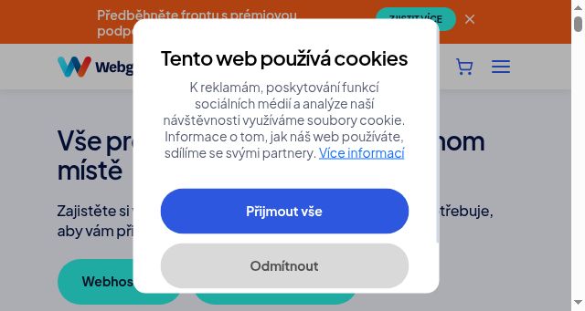Screenshot of webglobe.cz