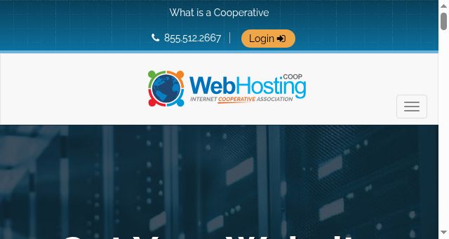 Screenshot of webhosting.coop