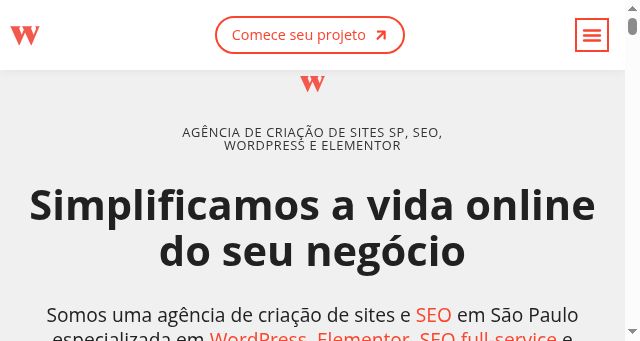 Screenshot of webinhood.com.br