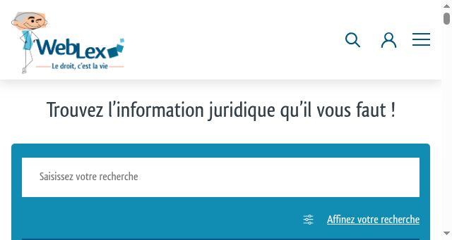 Screenshot of weblex.fr