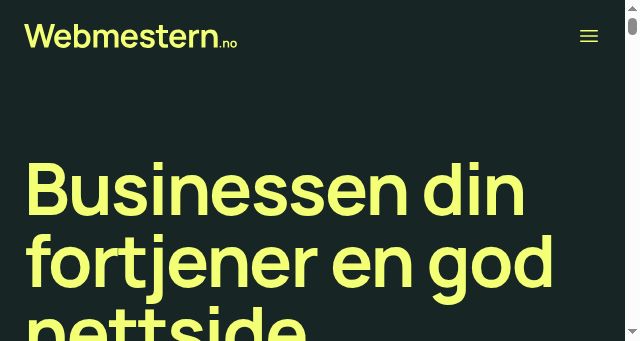 Screenshot of webmestern.no