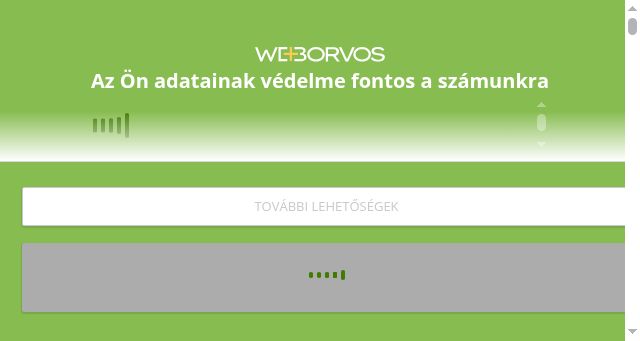 Screenshot of weborvos.hu