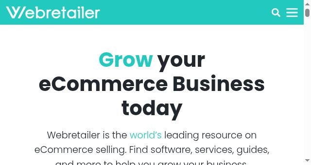 Screenshot of webretailer.com