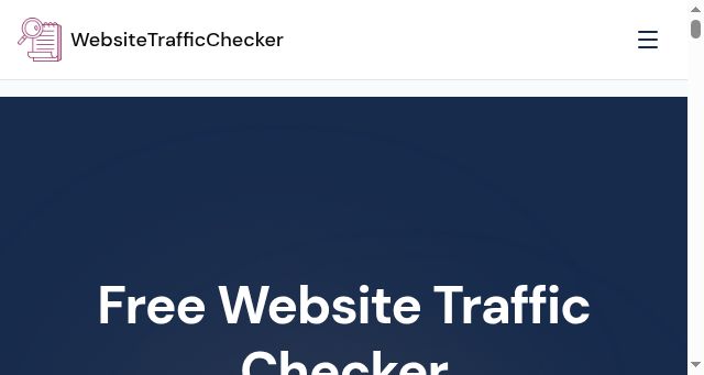 Screenshot of websitetrafficchecker.net