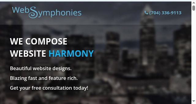 Screenshot of websymphonies.com