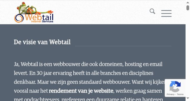 Screenshot of webtail.nl