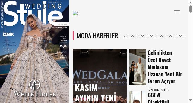 Screenshot of weddingstyle.com.tr