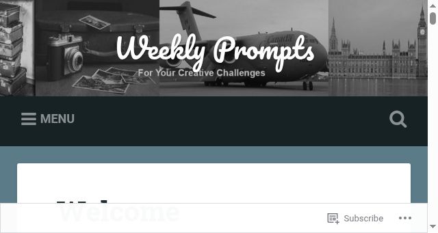 Screenshot of weeklyprompts.com