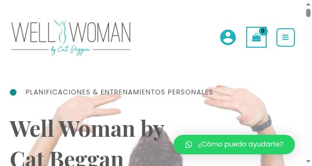 Screenshot of wellwomanbycatbeggan.com