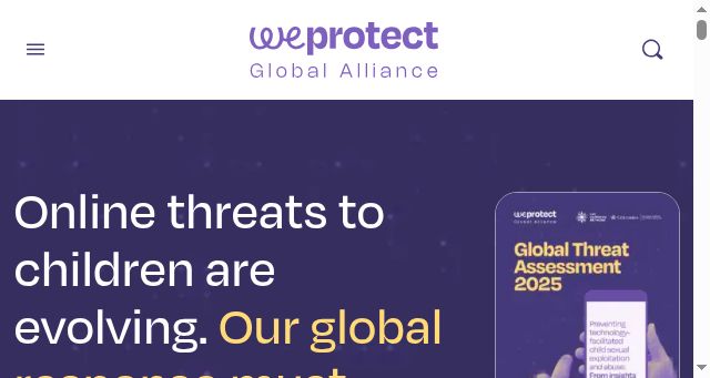 Screenshot of weprotect.org