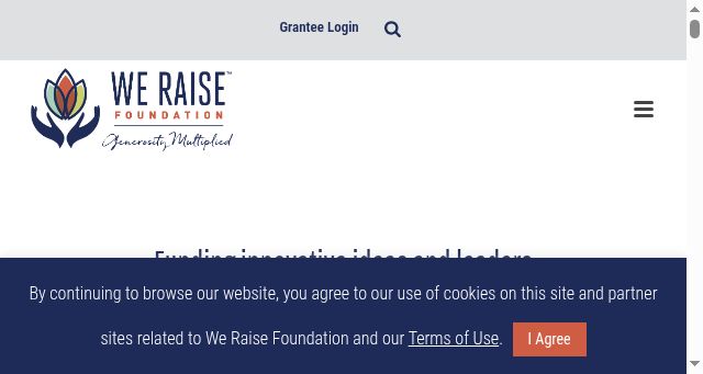 Screenshot of weraise.org