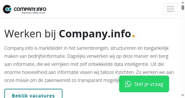Screenshot of werkenbijcompanyinfo.nl