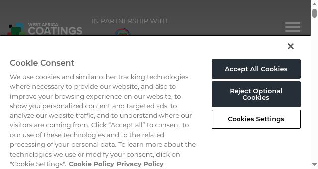 Screenshot of westafricacoatingsshow.com