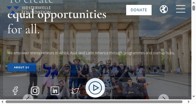 Screenshot of westerwelle-foundation.com