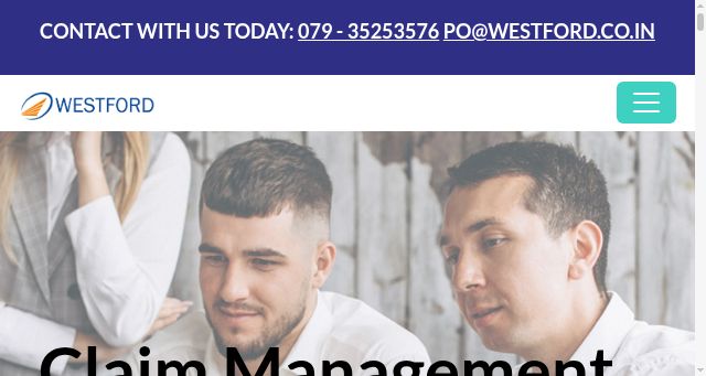 Screenshot of westford.co.in