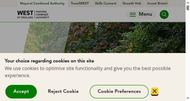 Screenshot of westofengland-ca.gov.uk