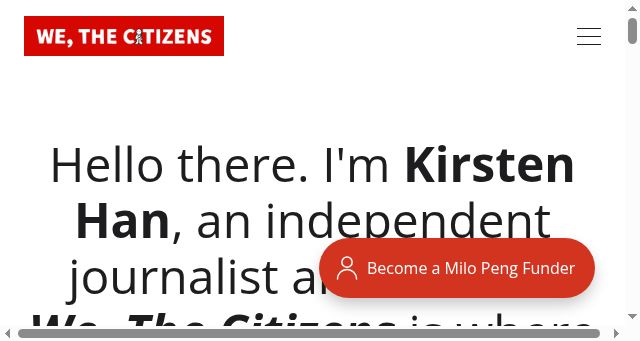 Screenshot of wethecitizens.net