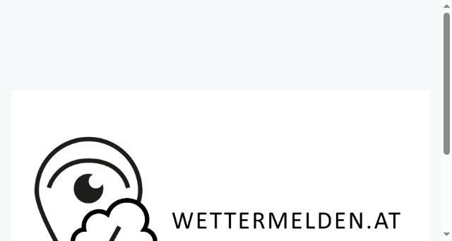 Screenshot of wettermelden.at