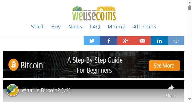 Screenshot of weusecoins.com