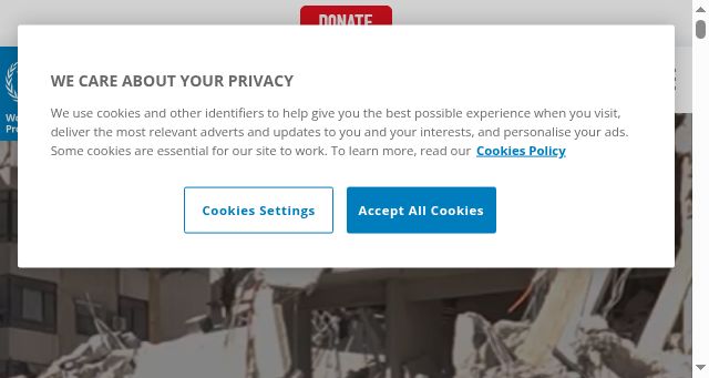 Screenshot of wfp.org