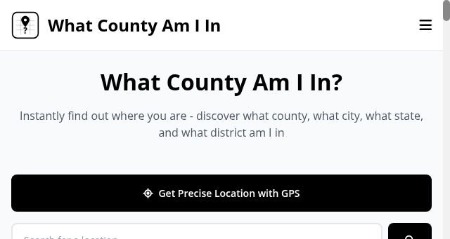 Screenshot of whatcountyamin.com