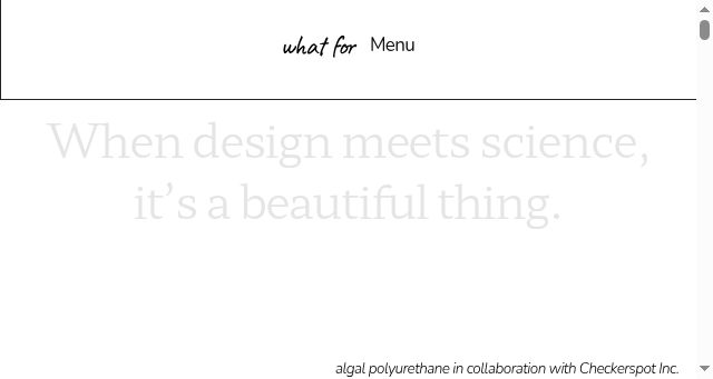 Screenshot of whatfor.studio