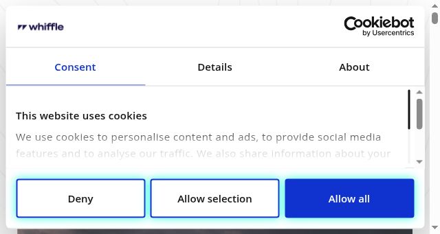 Screenshot of whiffle.nl
