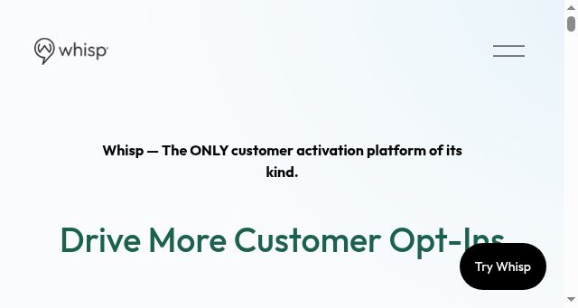 Screenshot of whisp.io